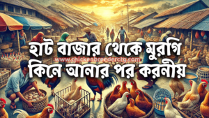 হাট বাজার থেকে মুরগি কিনে আনার পর করনীয়