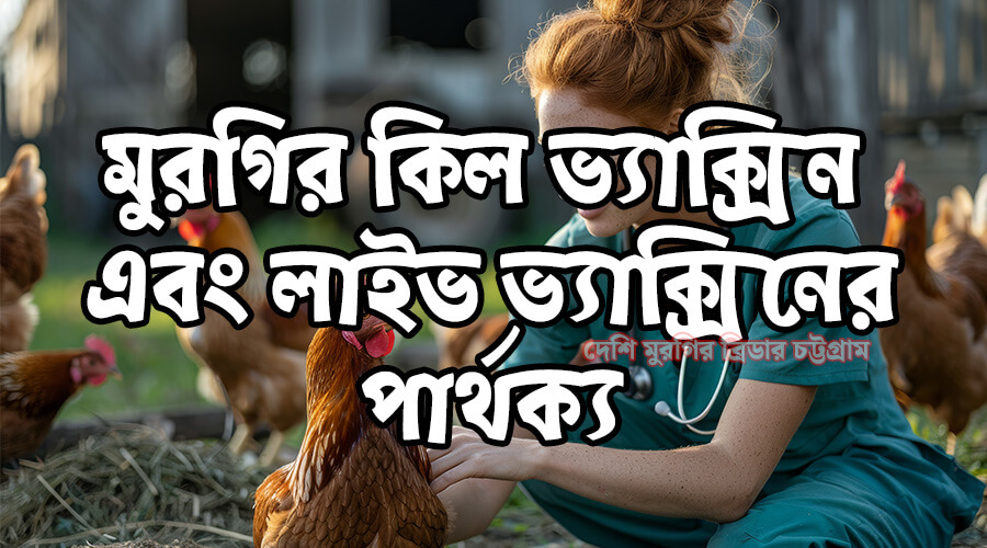 মুরগির কিল ভ্যাক্সিন এবং লাইভ ভ্যাক্সিনের পার্থক্য